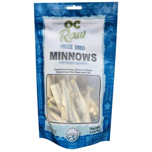 OC RAW 3.2OZ FREEZE DRIED MINNOWS