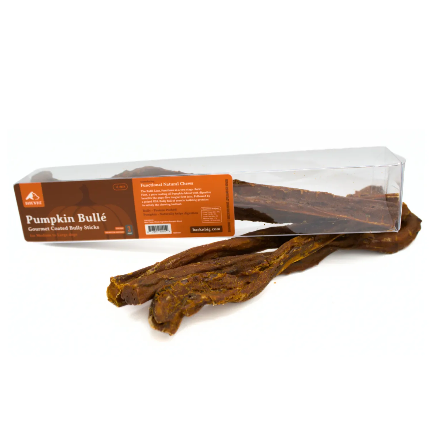 BARK N BIG PUMPKIN BULLY STICKS LARGE