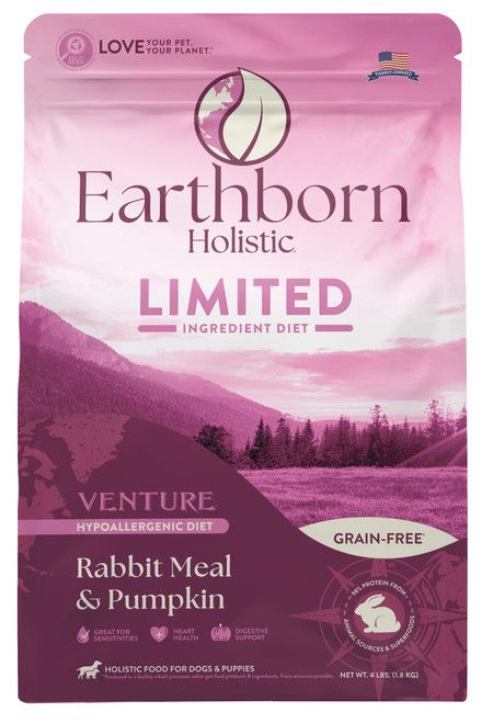 EARTHBORN HOLISTIC 4# VENTURE RABBIT &amp; PUMPKIN