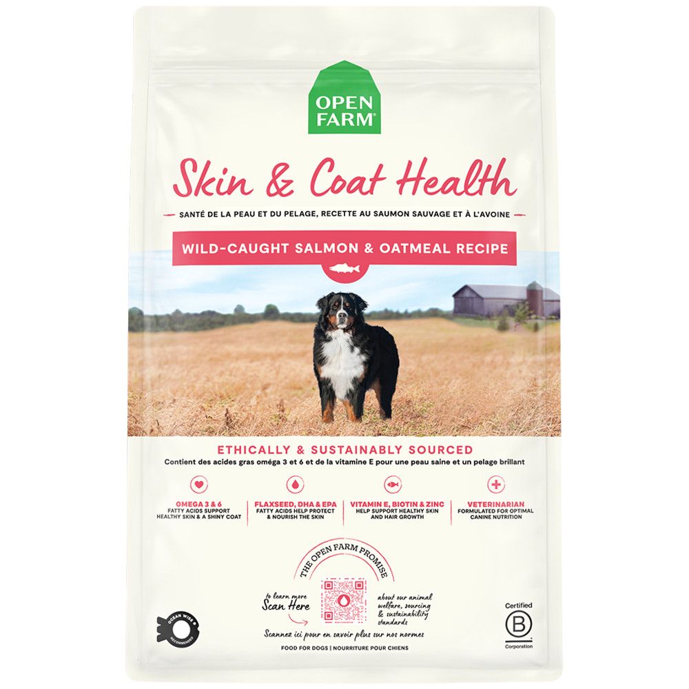 OPEN FARM DOG 4# SKIN &amp; COAT SALMON OATMEAL