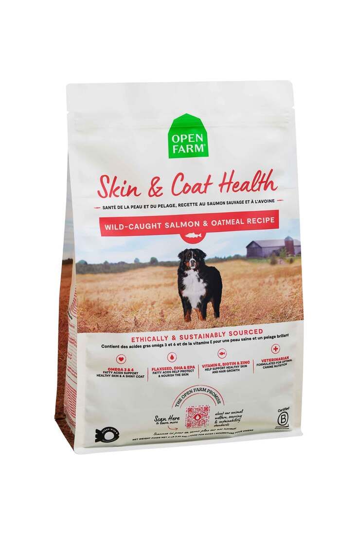 OPEN FARM 22# SKIN COAT SALMON OATMEAL