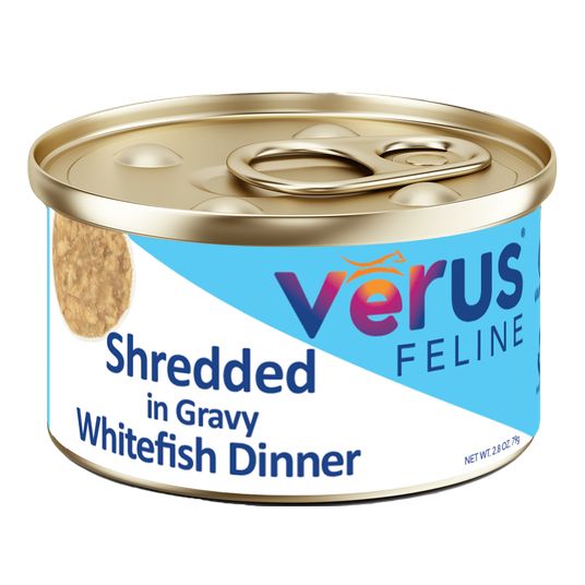 VERUS 2.8OZ RESCUE CASE CAT SHREDDED IN GRAVY WHITEFISH