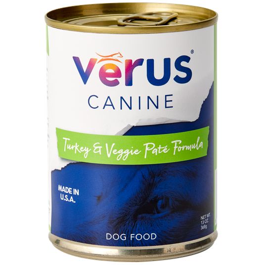 VERUS 13OZ RESCUE CASE DOG TURKEY &amp; VEGGIE
