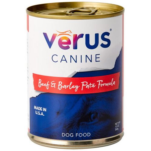 VERUS 13OZ RESCUE CASE DOG BEEF &amp; BARLEY