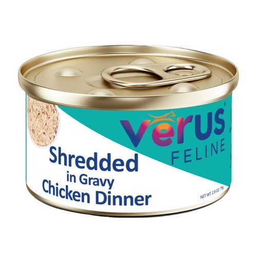 VERUS 2.8OZ RESCUE CASE CAT SHREDDED IN GRAVY CHICKEN