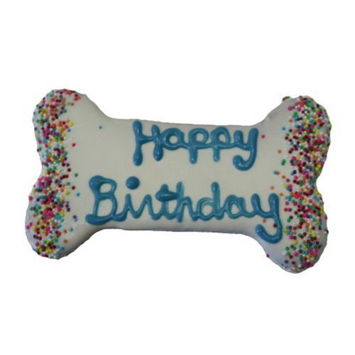 BIRTHDAY BONE COOKIE BLUE