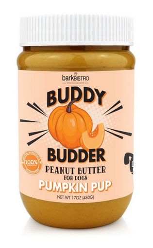 BARKBISTRO 17OZ BUDDY BUDDER PUMPKIN PEANUT BUTTER