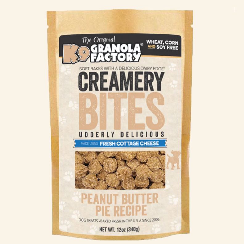 K9 GRANOLA FACTORY 12OZ DOG CREAMERY BITES PEANUT BUTTER