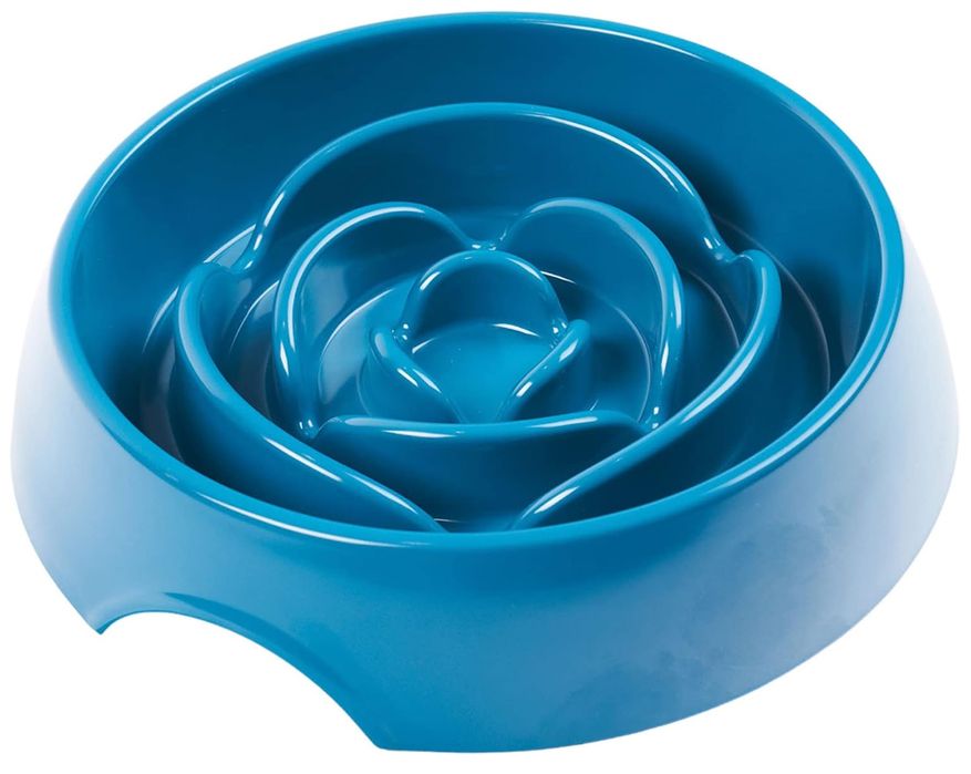 MESSY MUTTS SLOW FEEDER 3CUPS  BLUE