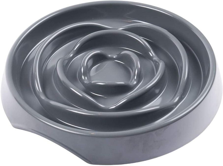 MESSY MUTTS SLOW FEEDER GRAY 1.75 CUPS