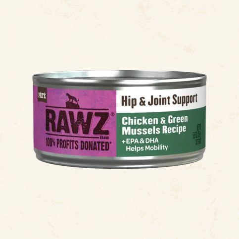 RAWZ CAT 5.5OZ HIP &amp; JOINT  CHICKEN &amp; GREEN MUSSELS