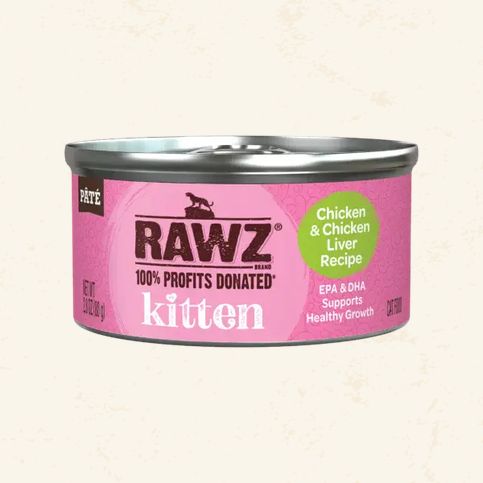 RAWZ KITTEN 2.8OZ CHICKEN &amp; CHICKEN LIVER