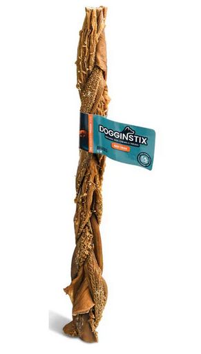 DOGGINSTIX 24" BRAIDED BEEF TRIPE
