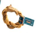 DOGGINSTIX BRAIDED LAMB COLLAGEN RING
