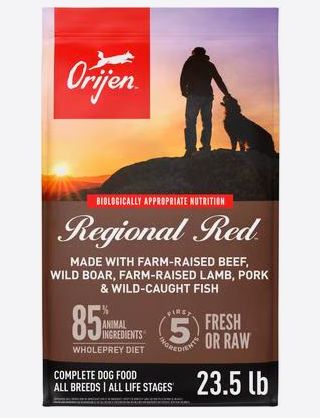 ORIJEN DOG  23.5# REGIONAL RED
