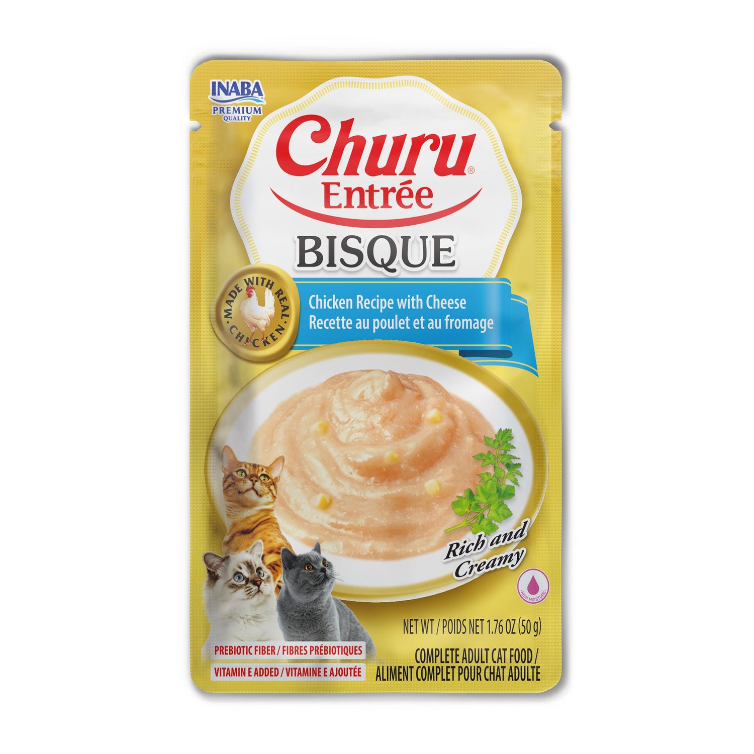 INABA CHURU 1.76OZ BISQUE CHICKEN CHEESE