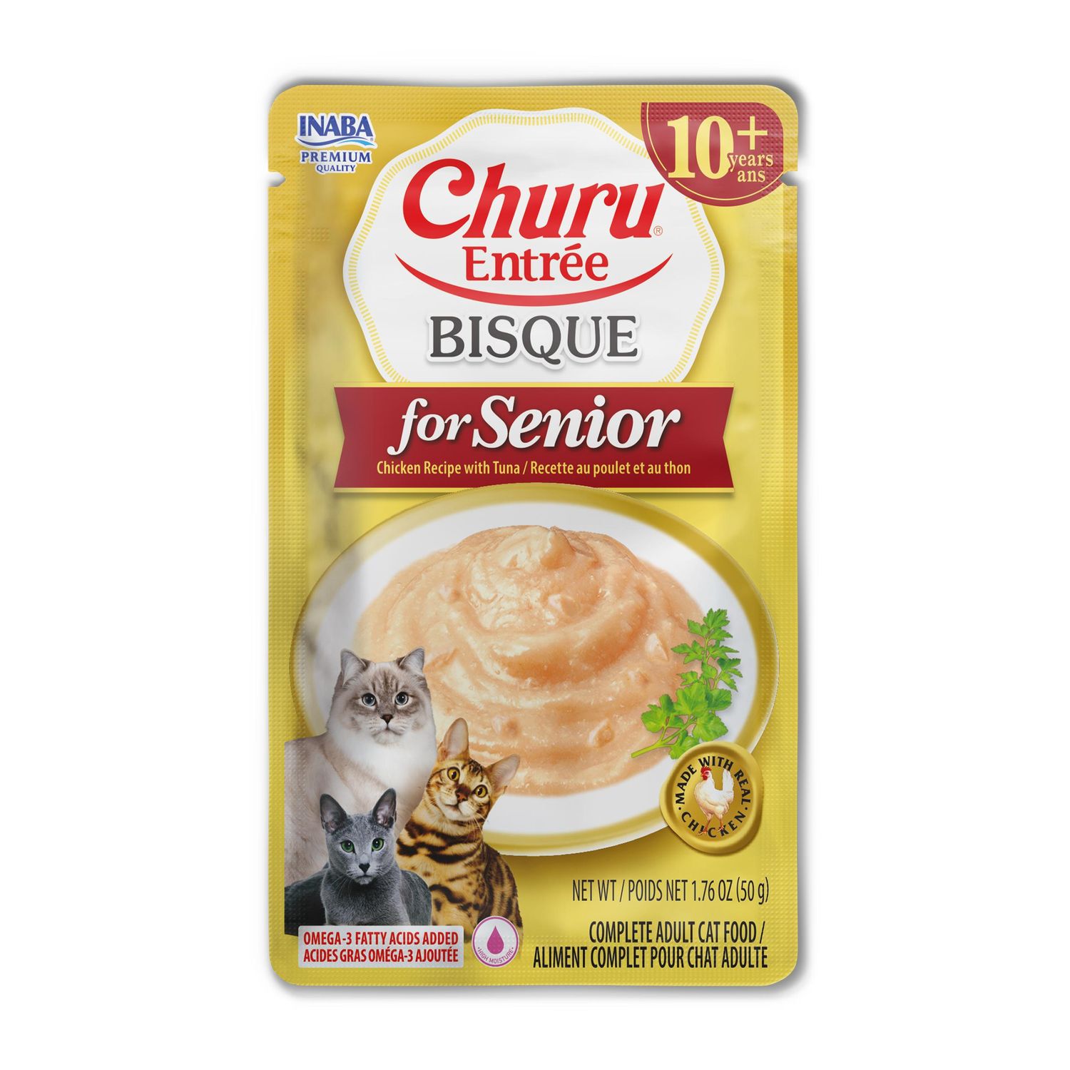 INABA CHURU 1.76OZ BISQUE SENIOR CHICKEN TUNA