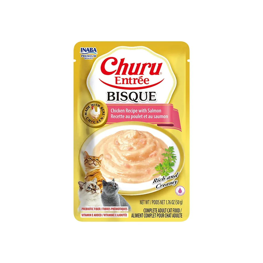 INABA CHURU 1.76OZ BISQUE CHICKEN SALMON
