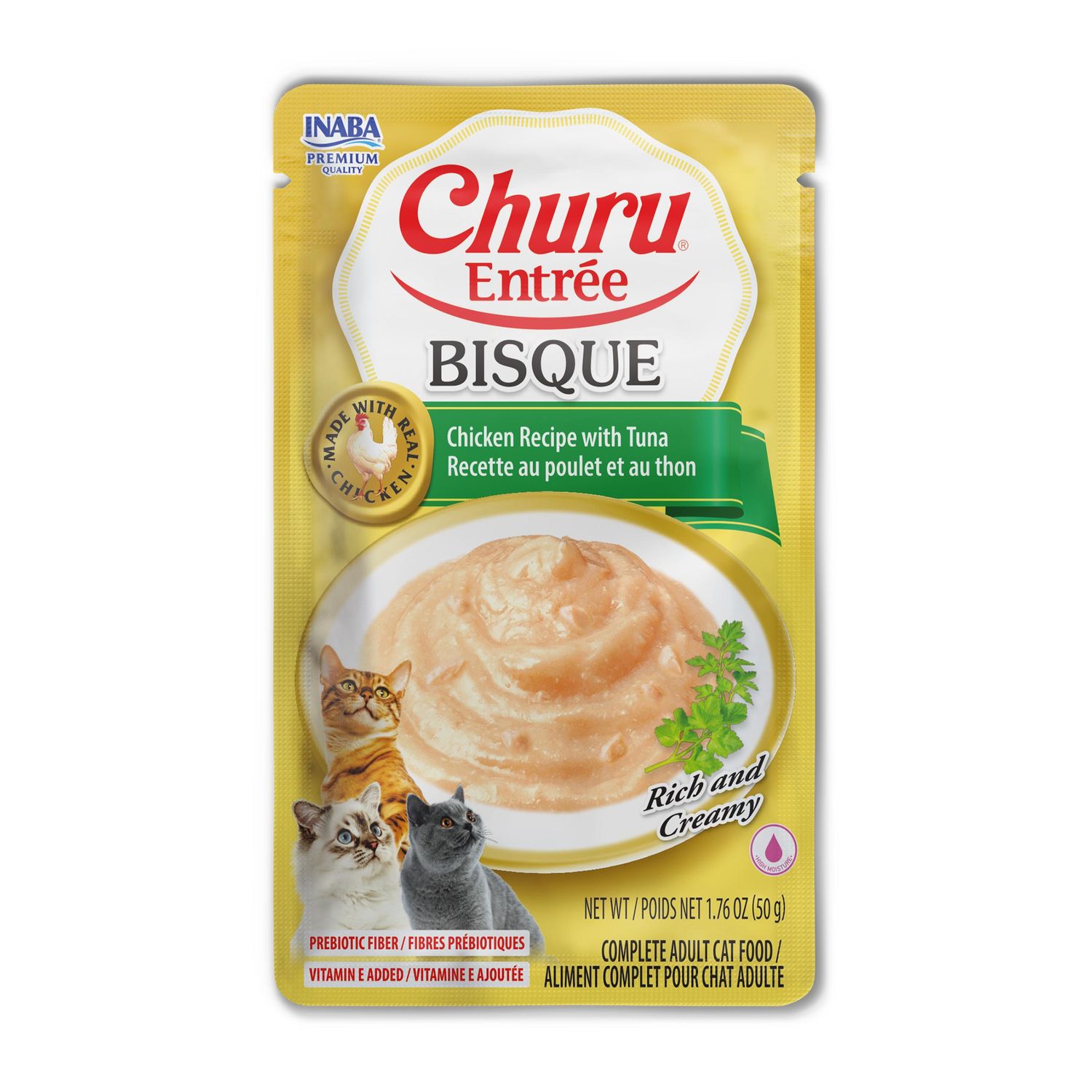 INABA CHURU 1.76OZ BISQUE CHICKEN TUNA