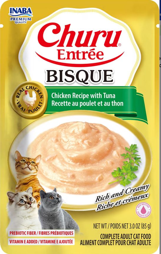 INABA CHURU 3OZ BISQUE CHICKEN TUNA