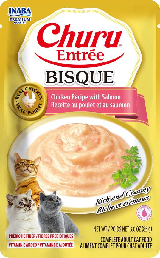 INABA CHURU 3OZ BISQUE CHICKEN SALMON
