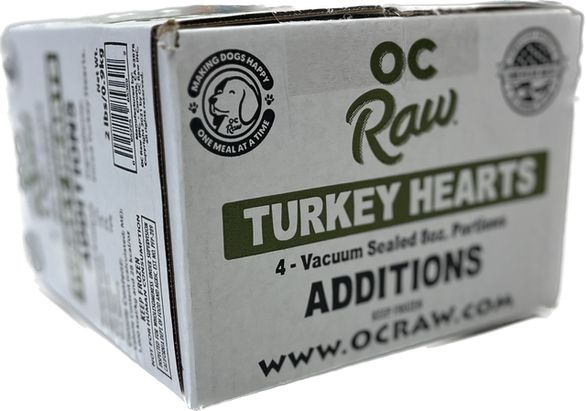 OC RAW 8OZ FROZEN TURKEY HEARTS