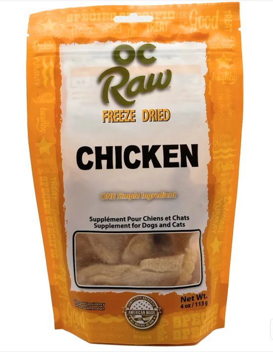 OC RAW 4OZ FREEZE DRIED CHICKEN
