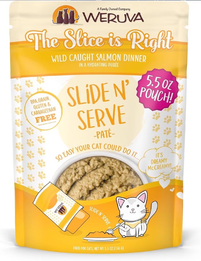WERUVA CAT 5.5OZ POUCH SLICE IS RIGHT