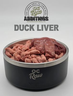 OC RAW 8OZ FROZEN DUCK LIVER ADDITIONS