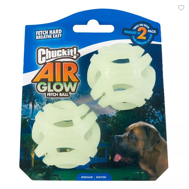 CHUCKIT! AIR GLOW FETCH BALL MED