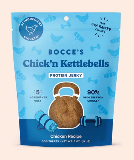BOCCE'S DOG 5OZ PROTEIN CHICK'N KETTLEBELLS