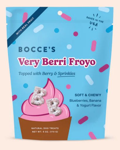 BOCCE'S DOG 6OZ VERY BERRI FROYO