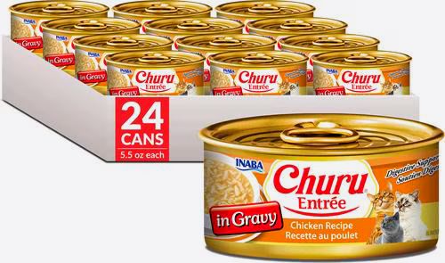 INABA CAT 5.5OZ CHURU CHICKEN IN GRAVY