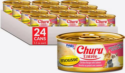 INABA CAT 5.5OZ CHICKEN &amp; SALMON MOUSSE