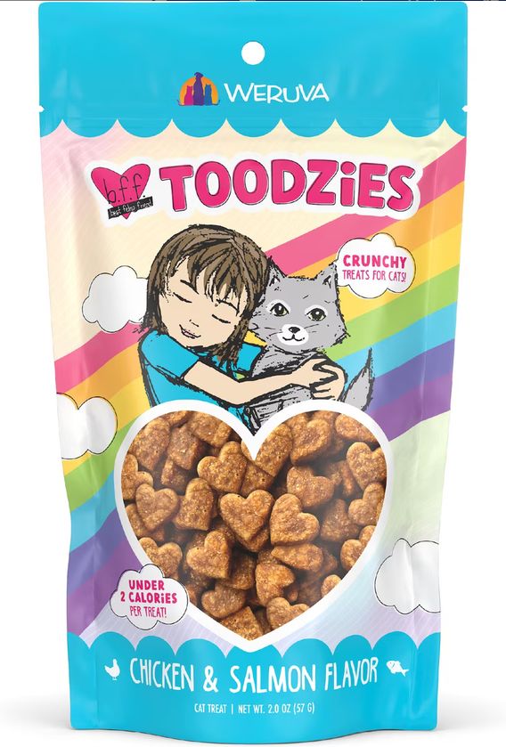 WERUVA CAT 2OZ CRUNCHY CHICKEN SALMON CAT TREAT