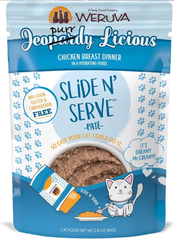 WERUVA CAT 2.8OZ JEOPURRDY LICIOUS POUCH