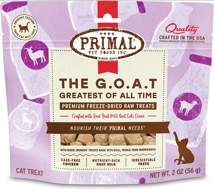 PRIMAL 2OZ CAT FD THE G.O.A.T. CHICKEN TREATS