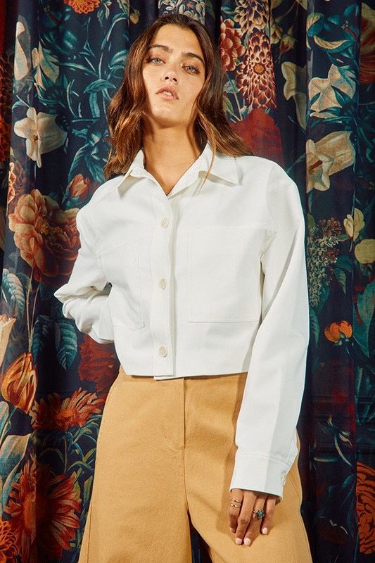 Jacqui Coat in Ivory
