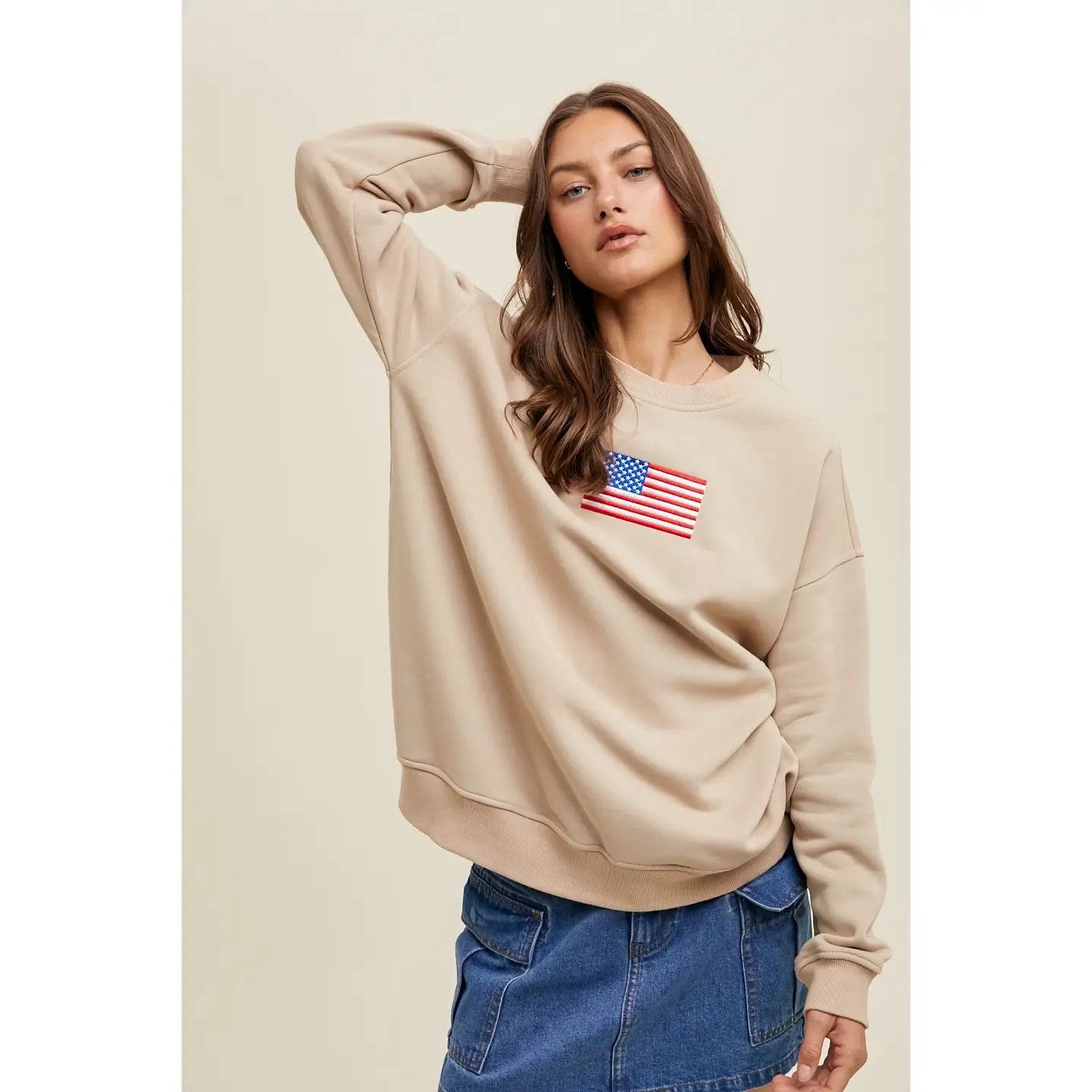 Oversized Flag Pullover