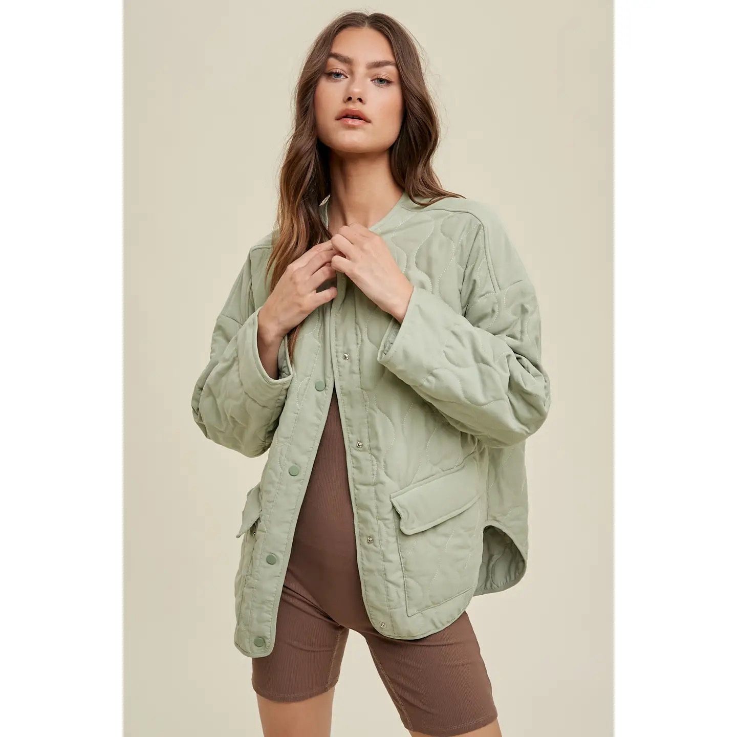 Quilted Jacket Sage