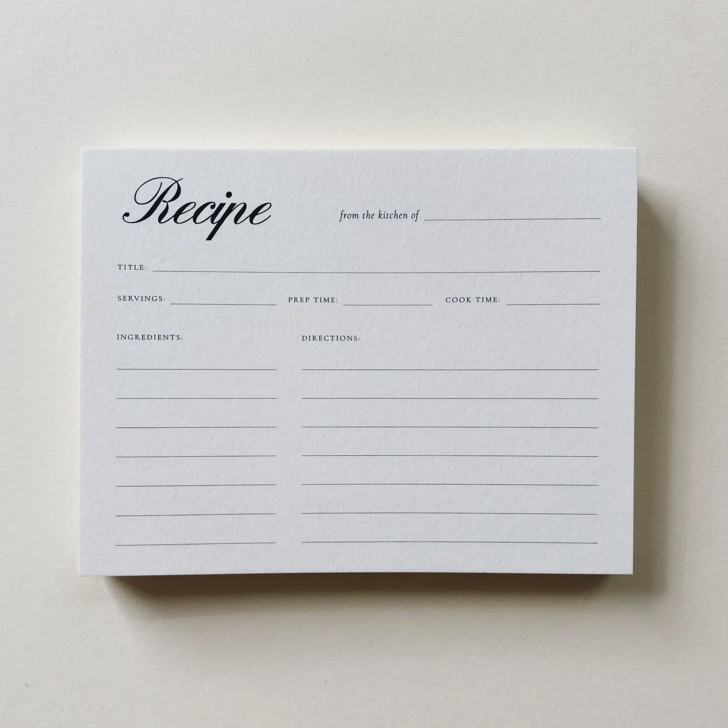 Recipe Cards