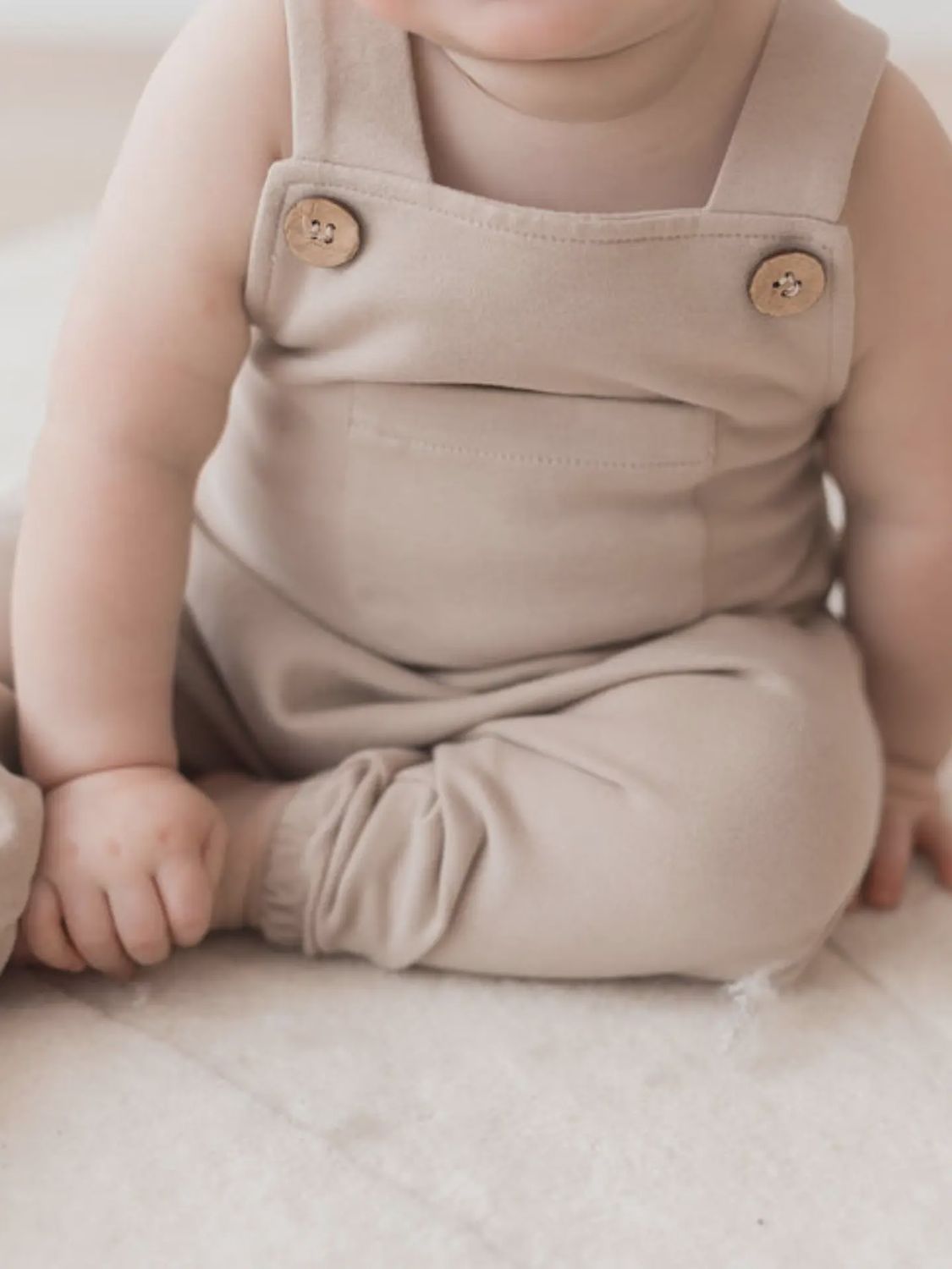 Brushed Overall, Oat, Size: 2/3T