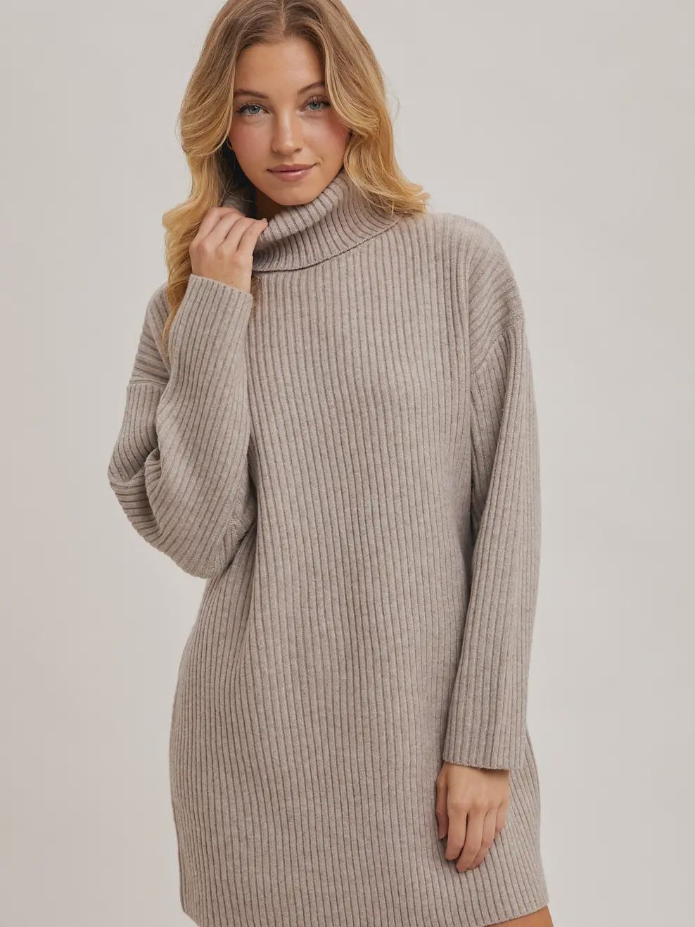 Turtleneck Sweater Dress