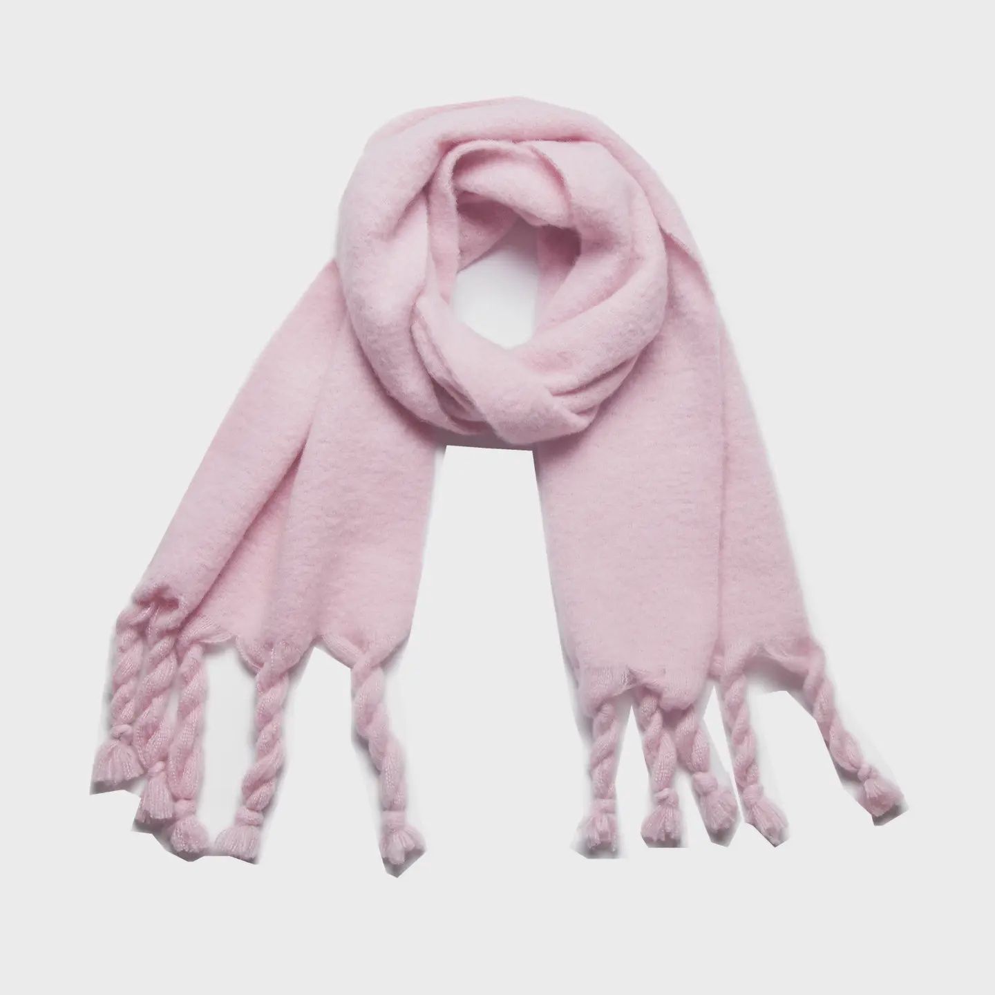 Blush Tassel Scarf
