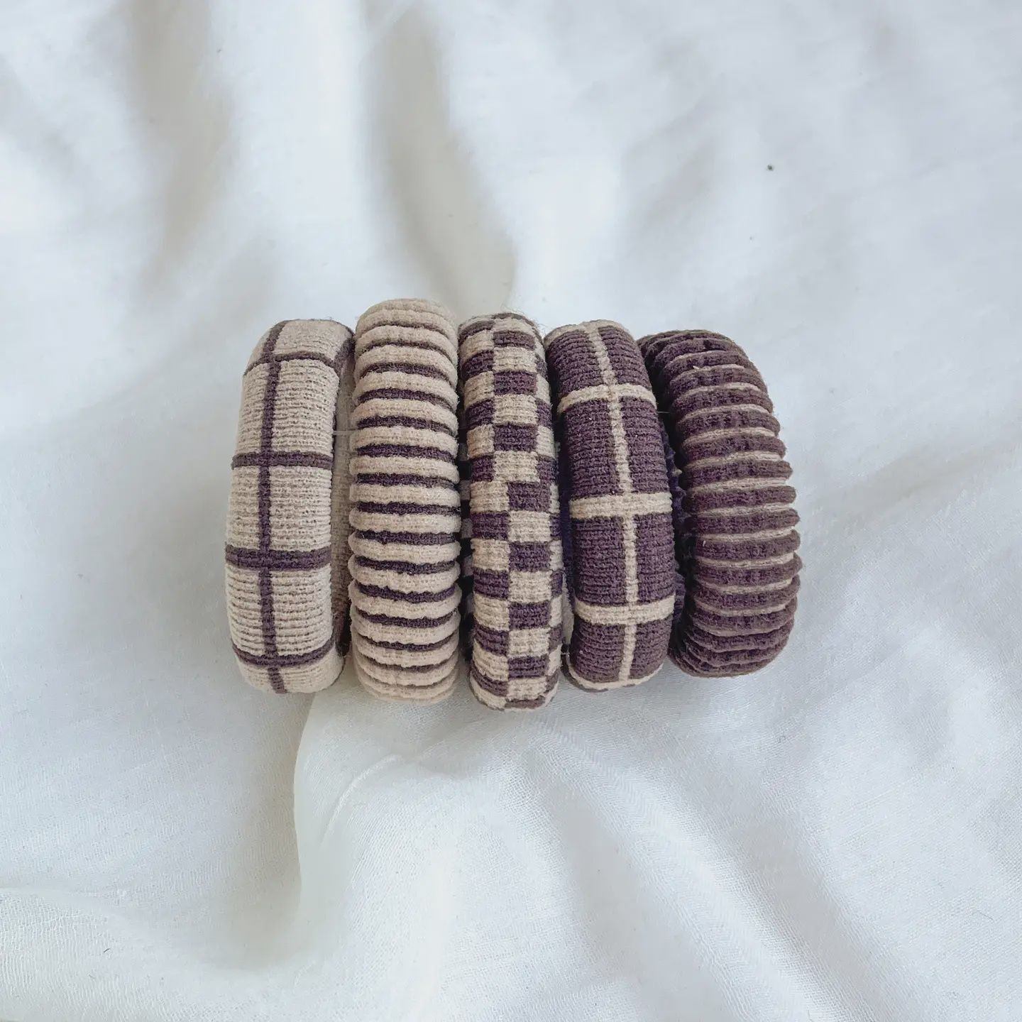 Assorted Coffee Brown Hair Ties