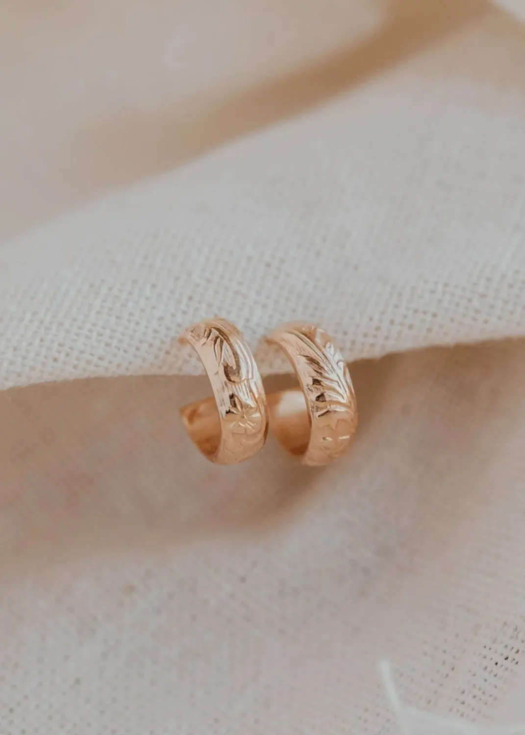Baby Flora Hoops | 14kt Gold Fill