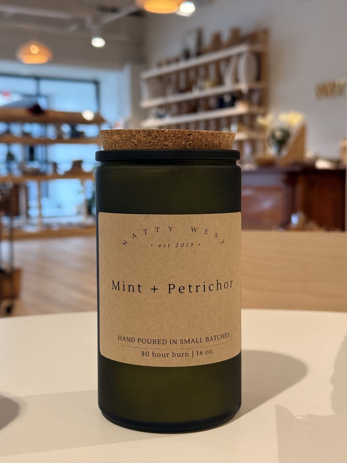 Mint + Petrichor Candle, Size: 16 oz