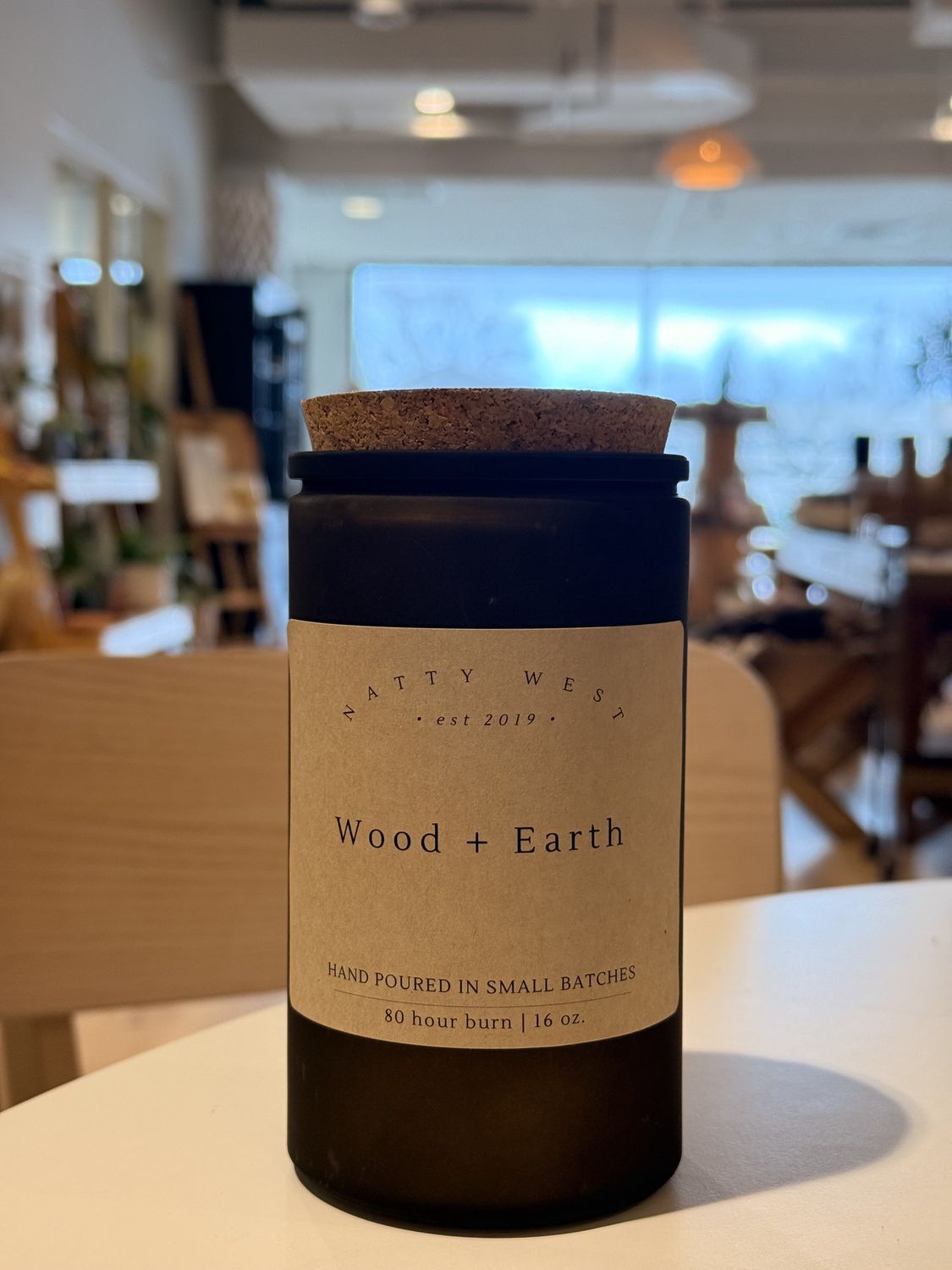 Wood + Earth Candle, Size: 16 oz
