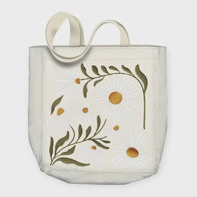 Tote Bag Flower Market Daisy