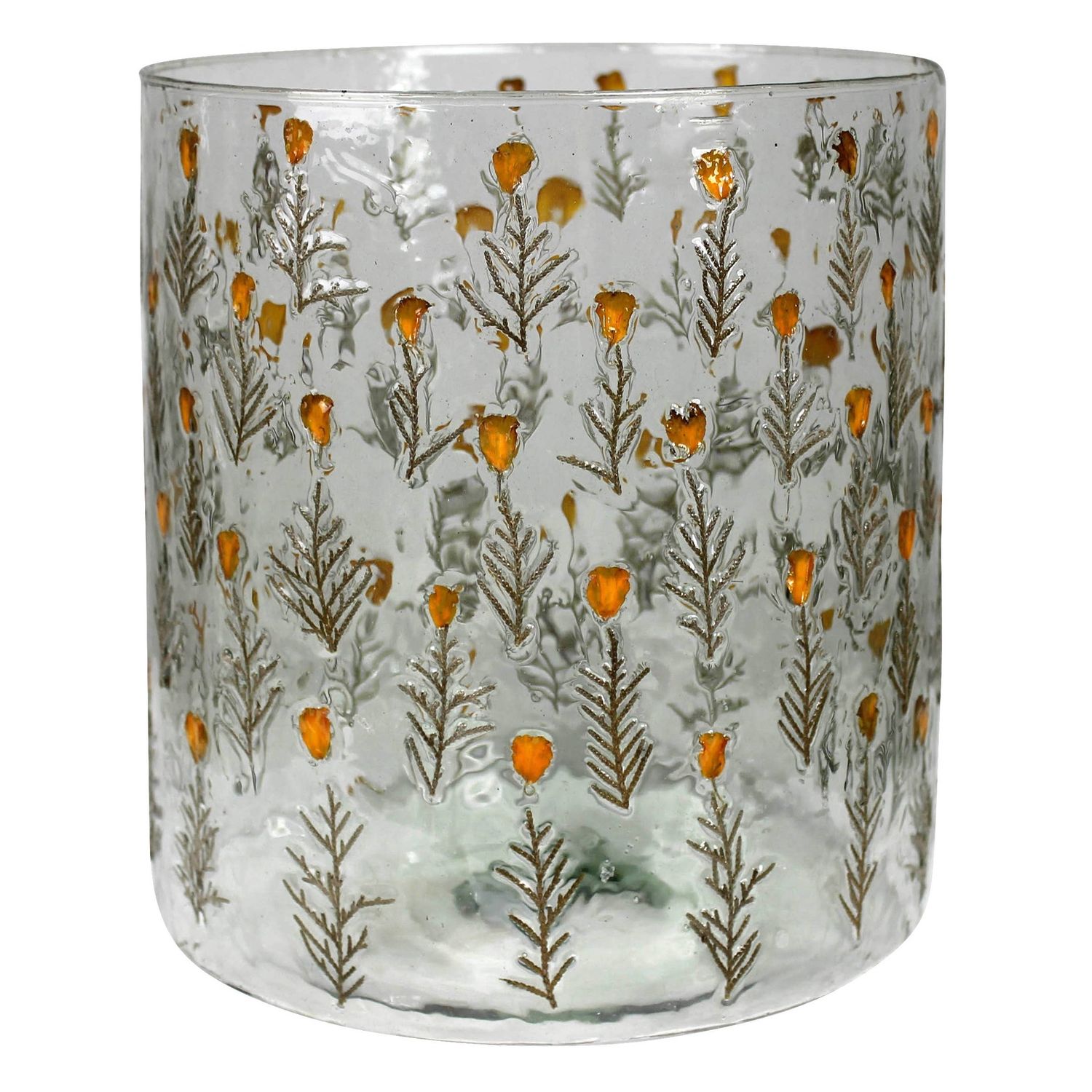 Tiny Flower Hurricane, Glass - Lrg